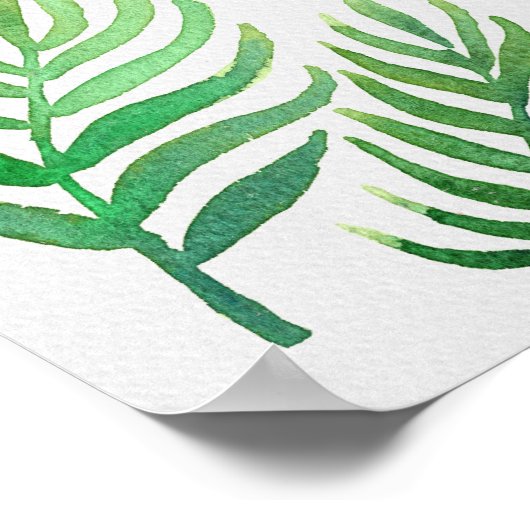 Watercolor Parrot Poster (Hoek)