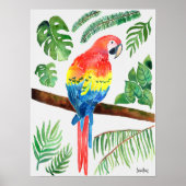 Watercolor Parrot Poster (Voorkant)