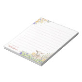 Watercolor Pasen Bloem Lamb Notitieblok (Linkerzijde)