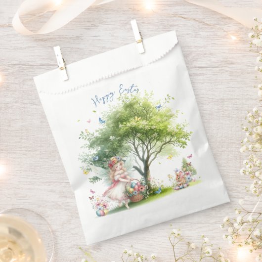 Watercolor Pasen Lente Fee Bedankzakje (Geknipt)
