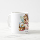 Watercolor Pasen Lente Fee Koffiemok (Voorkant links)