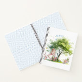 Watercolor Pasen Lente Fee Notitieboek (Binnen)
