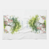 Watercolor Pasen Lente Fee Theedoek (Horizontaal)