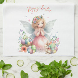 Watercolor Pasen Lente Fee Theedoek