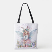 Watercolor Pasen Lente Fee Tote Bag (Achterkant)