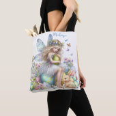 Watercolor Pasen Lente Fee Tote Bag (Dichtbij)