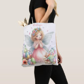 Watercolor Pasen Lente Fee Tote Bag (Dichtbij)
