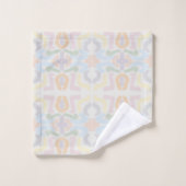 Watercolor Pastel Brushstrokes On Cloud White Bad Handdoek (Wasdoekje)