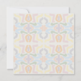 Watercolor Pastel Brushstrokes On Cloud White Kaart