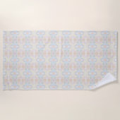 Watercolor Pastel Brushstrokes On Cloud White Strandlaken (Voorkant)