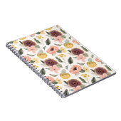Watercolor Pastel Floral Seamless Pattern | Soft Notitieboek (Rechterzijde)