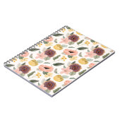 Watercolor Pastel Floral Seamless Pattern | Soft Notitieboek (Linkerzijde)