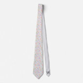 Watercolor Pastel Notenkraker Ballet Monogram Stropdas (Voorkant)