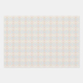 Watercolor Pastel Penseelstreken Op Wolkenwit Inpakpapier Vel (Voorkant)