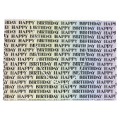 Watercolor Pastel Rainbow Happy Birthday Groot Cadeauzakje (Achterkant)