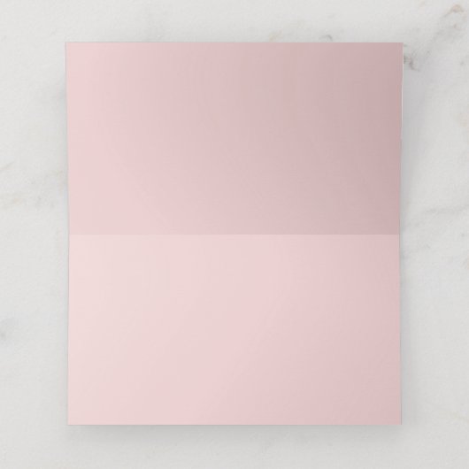 Watercolor Pastel Roze & Paarse Bloemen Plaatskaartje (Binnenkant ongevouwen)