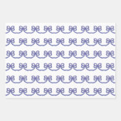 Watercolor Patriotic Bows Inpakpapier Vel (Voorkant 3)