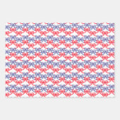 Watercolor Patriotic Bows Inpakpapier Vel (Voorkant 2)