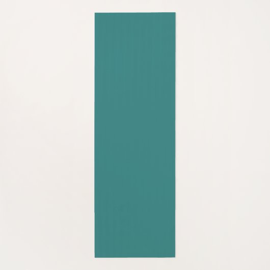 Watercolor Peach Lotus On Teal Personalized Yogamat (Achterkant)