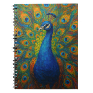 Watercolor Peacock Notitieboek