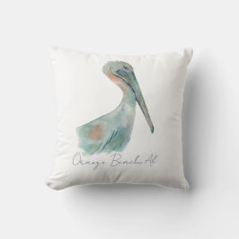 Watercolor Pelican Kussen