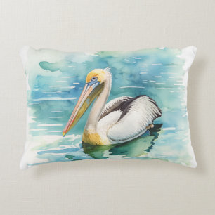 Watercolor Pelikaan Accent Kussen