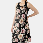 Watercolor Peonies with Pastel Wash Schort (Insitu)