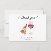 Watercolor Perfect Pair Bridal Shower Thank You Bedankkaart (Voorkant)