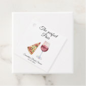 Watercolor Perfect Pair Bruiloftsfeest Bedankjes Labels (In situ)