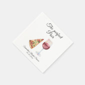 Watercolor Perfect Pair Bruiloftsfeest Servet (Hoek)