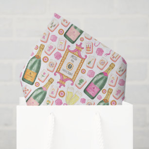 Watercolor Pers voor Mahjong Champagnfeest Tissuepapier