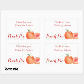 Watercolor Perzik Sticker (Vel)
