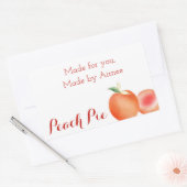 Watercolor Perzik Sticker (Envelop)