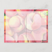 Watercolor perziken - Dank je wel babyshower Briefkaart (Achterkant)