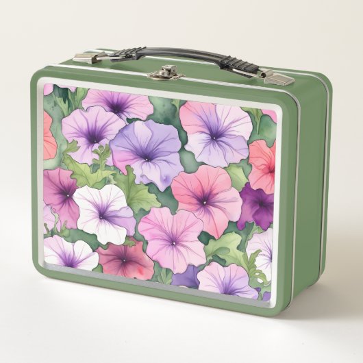 Watercolor petunia flowers (Voorkant)