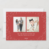 Watercolor pine and Berry Botanical photo Feestdagenkaart (Achterkant)