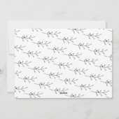 Watercolor Pine Tree Christmas Holiday Photo Feestdagenkaart (Achterkant)