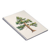 Watercolor Pine Tree Notitieboek (Rechterzijde)