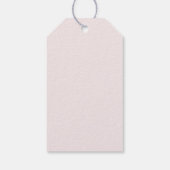 Watercolor Pink Bow Baptism Cadeaulabel (Achterkant)