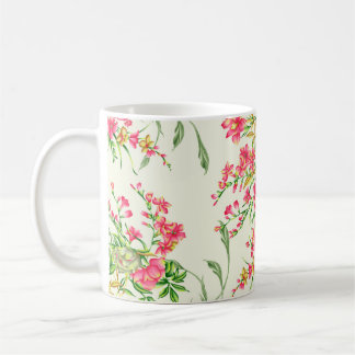 watercolor pink flower patternabstract, art, backg koffiemok