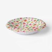 Watercolor Pink Flowers Pattern-69677 Papieren Kommen (Gebogen)