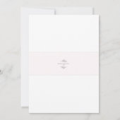 Watercolor Pink Hydrangea Invitation Kaart (Achterkant)