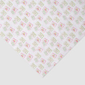 Watercolor Pink Mahjong Tiles Tissuepapier (Detail)