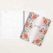 Watercolor Pioen Bloem Huwelijksplanner Planner (Display)