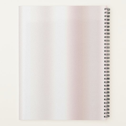 Watercolor Pioen Bloem Huwelijksplanner Planner (Achterkant)