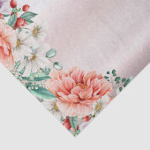 Watercolor Pioen Bloem Tissuepapier (Detail)