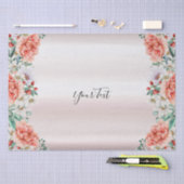 Watercolor Pioen Bloem Tissuepapier (Craft)