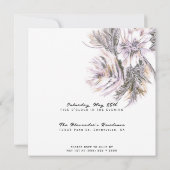 Watercolor Pioen Bloemen ELKE Verjaardagsfeest Kaart (Achterkant)