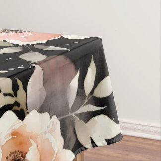 Watercolor Pioenrozen met Pastel Wash Tafelkleed