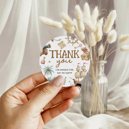 Watercolor Piraat Schat Favor Gift Tags Bedankjes Labels